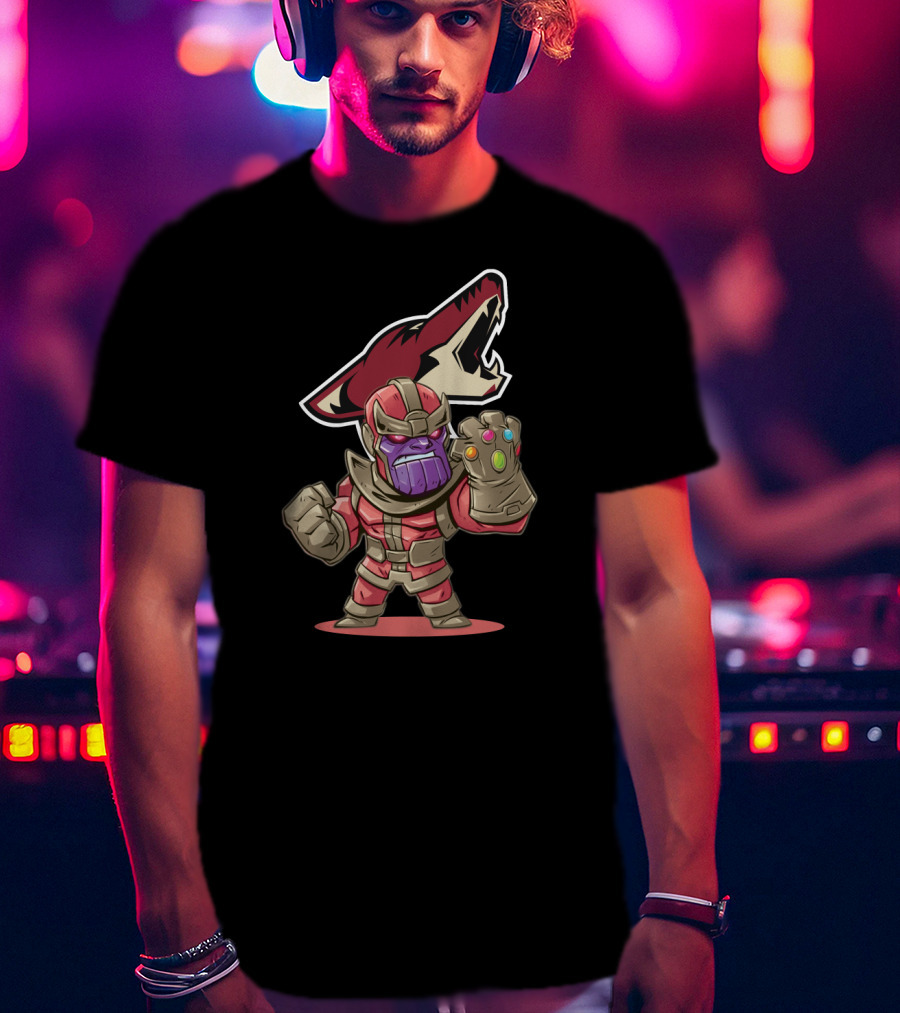 Arizona Coyotes Fans Marvel Thanos Mashup T-Shirt