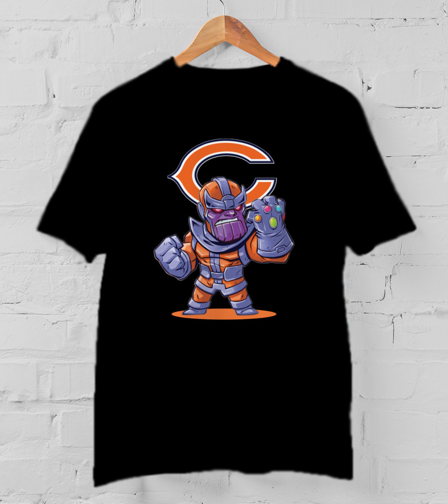 Thanos Chicago Bears Fans Mashup T-Shirt