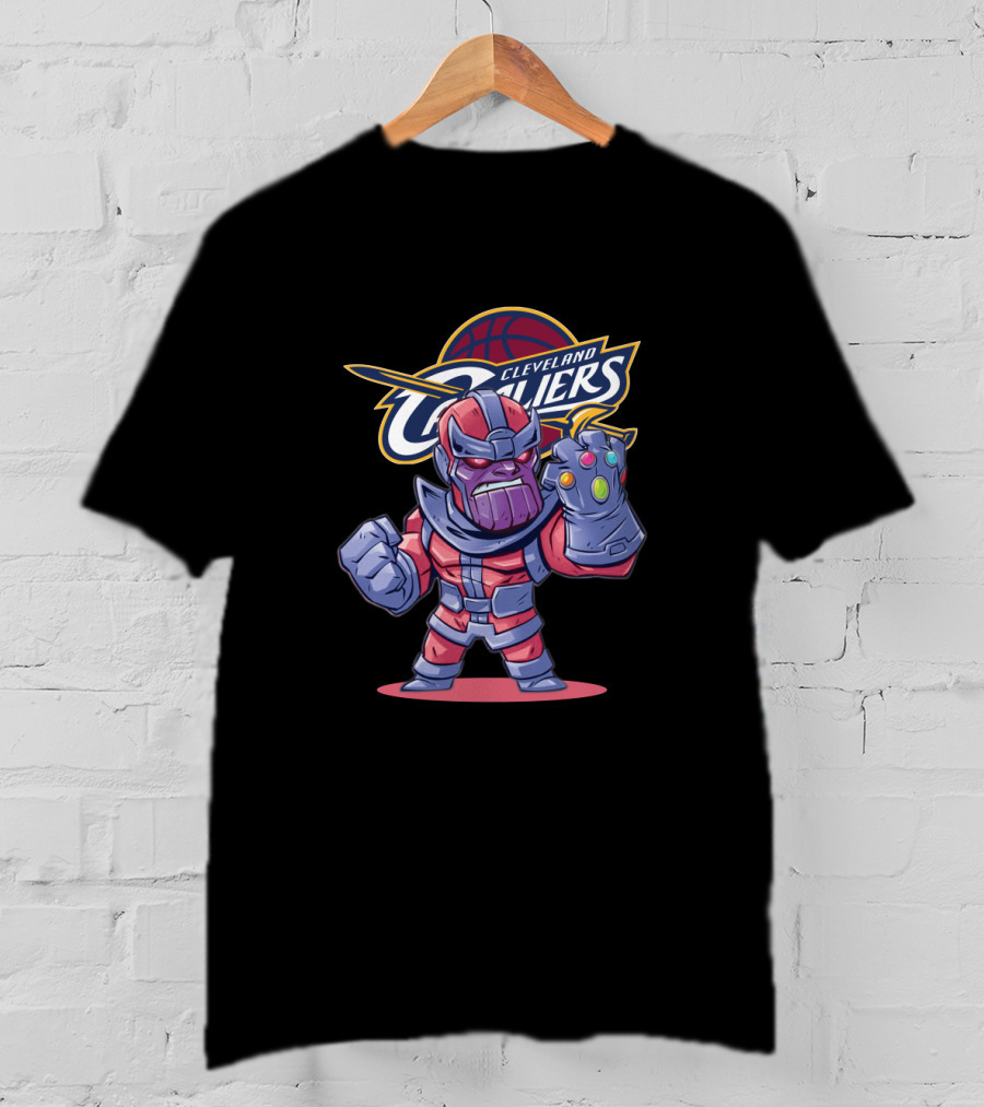Cleveland Cavaliers Fans Thanos Infinity Gauntlet Basketball Crossover T-Shirt