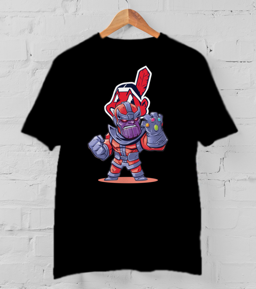 Cleveland Indians Chief Wahoo And Thanos Mashup Fan Art Marvel Crossover T-Shirt