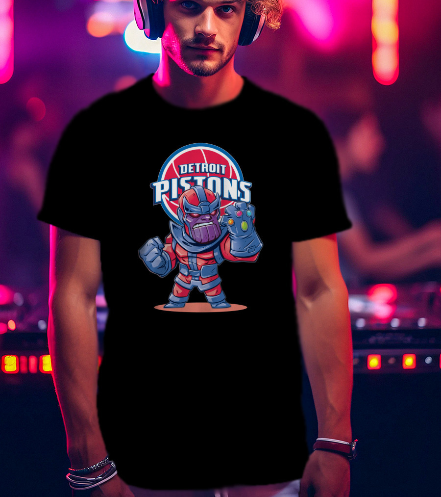 Thanos Detroit Pistons Basketball Crossover Fans T-Shirt