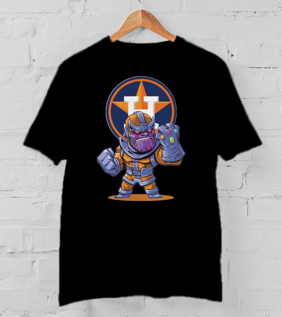 Houston Astros Thanos Mashup Fan Art With Infinity Gauntlet T-Shirt