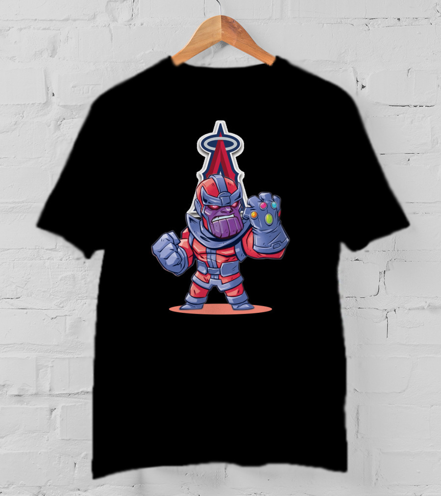 Thanos Los Angeles Angels Infinity Gauntlet MLB Crossover Fan T-Shirt