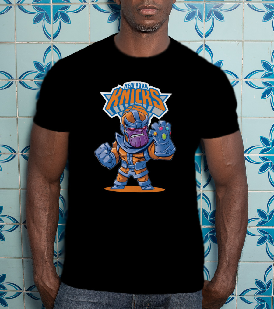 Thanos New York Knicks Nba Mashup T-Shirt