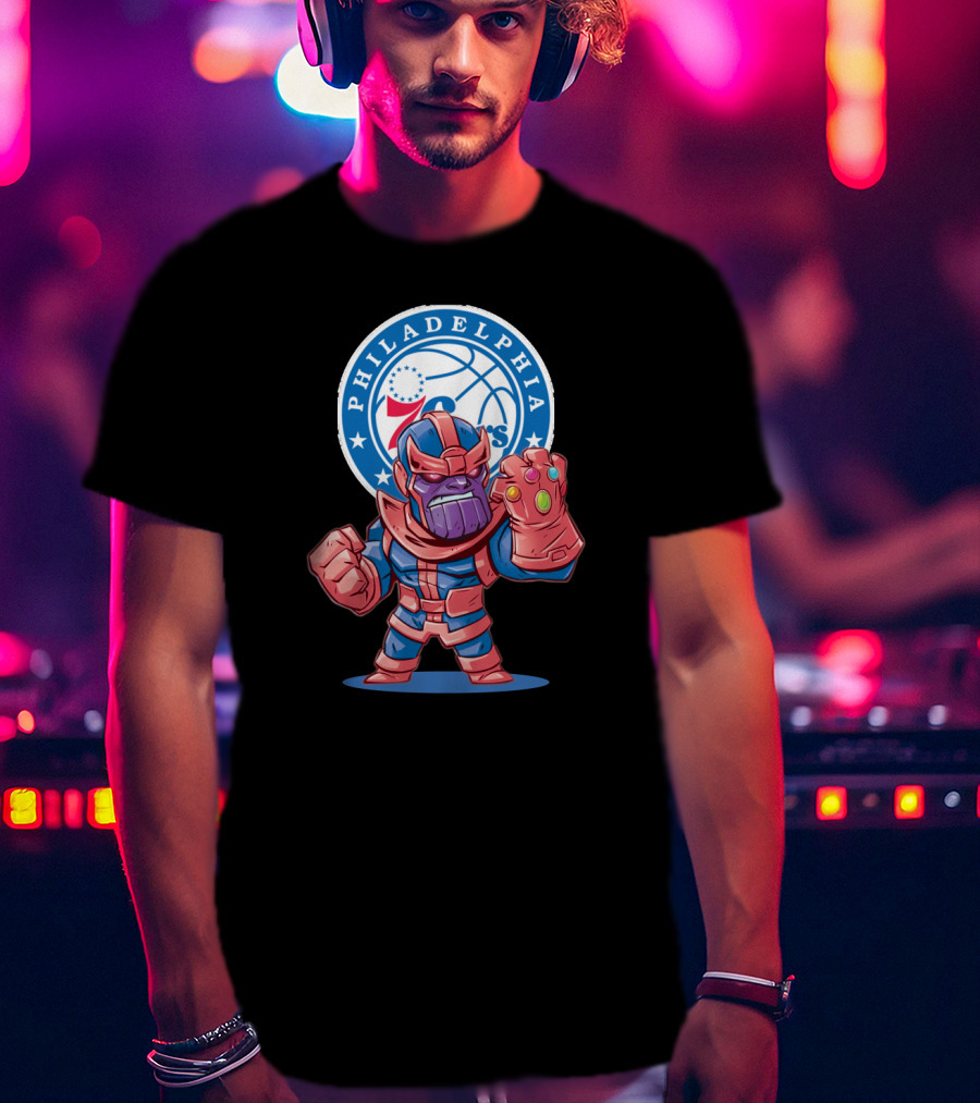 Philadelphia 76ers Meets Thanos Crossover T-Shirt