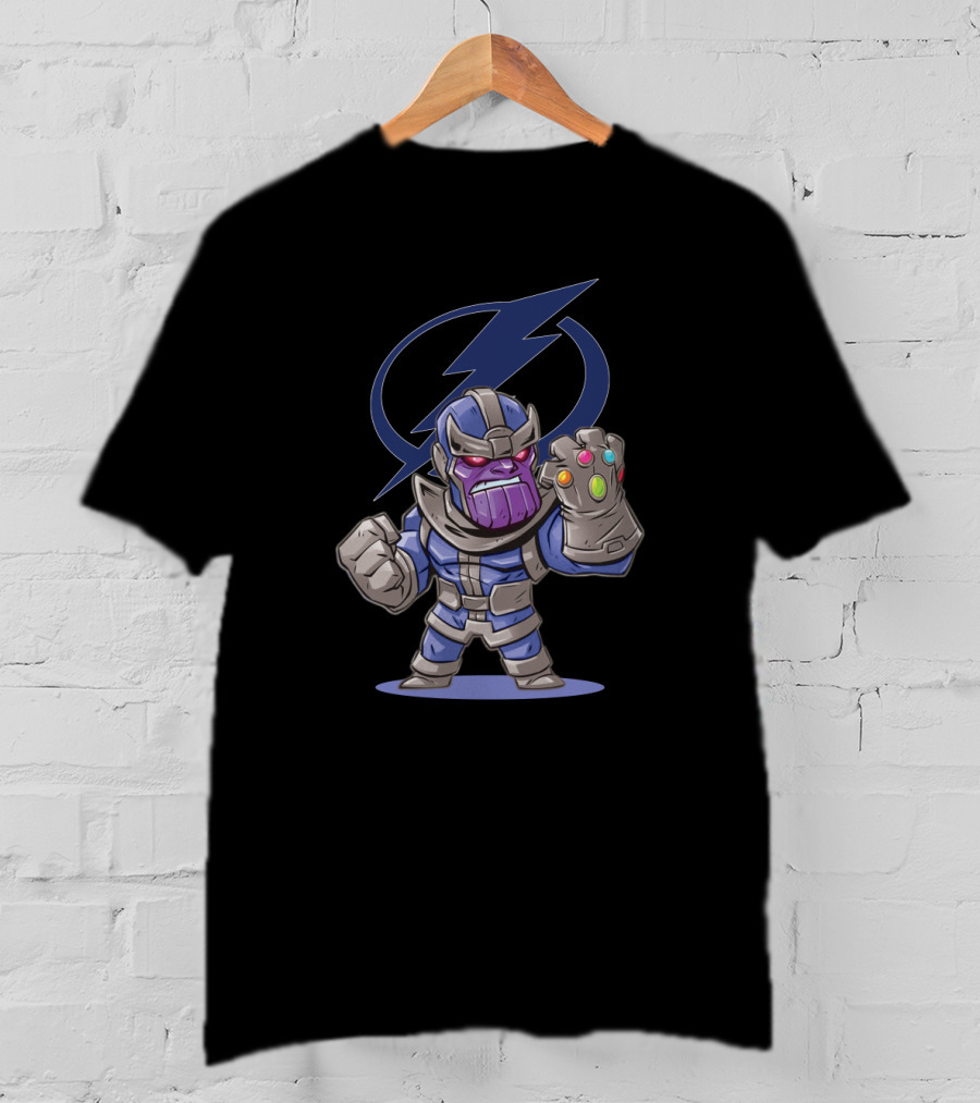 Thanos Tampa Bay Lightning Crossover Avengers Fans Marvel Infinity Gauntlet T-Shirt