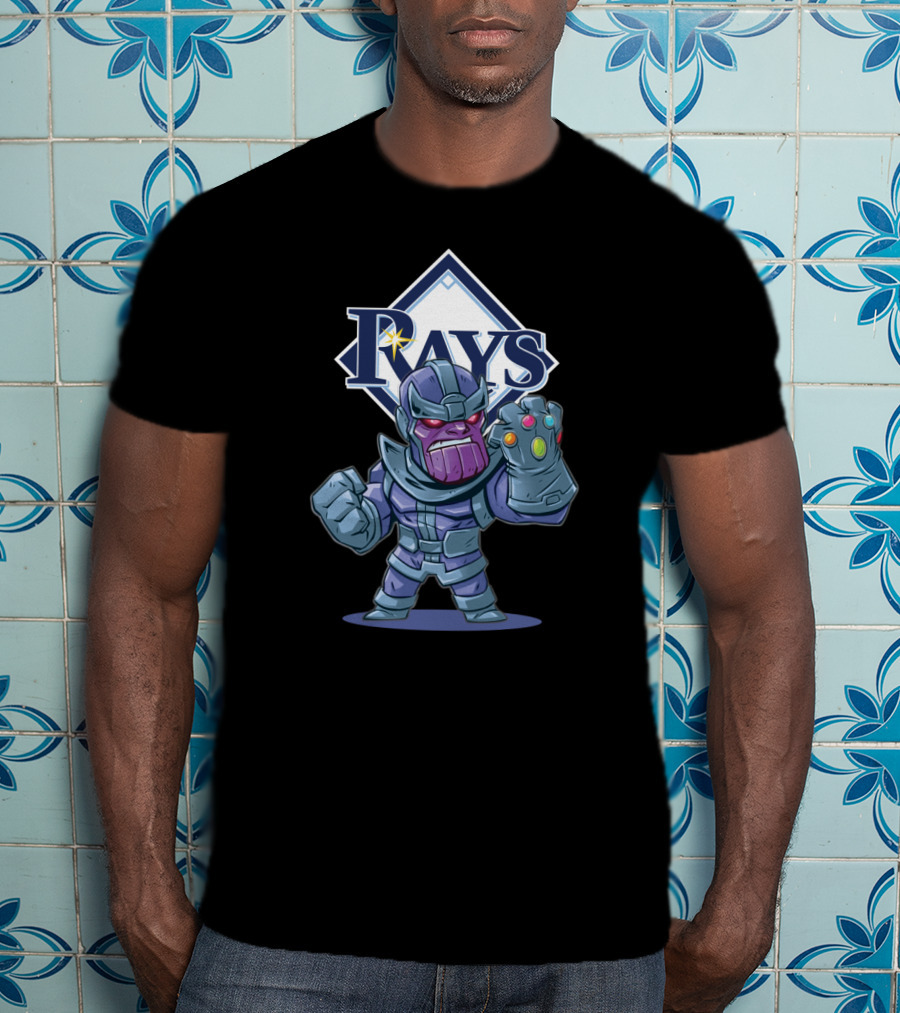 Tampa Bay Rays Fans Thanos Mashup With Infinity Gauntlet T-Shirt