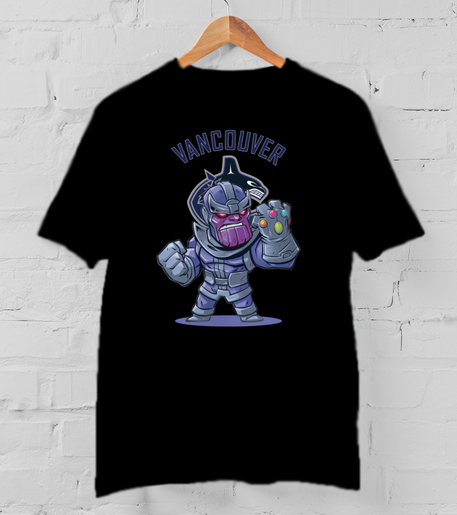 Vancouver Canucks Thanos Character With Gauntlet T-Shirt
