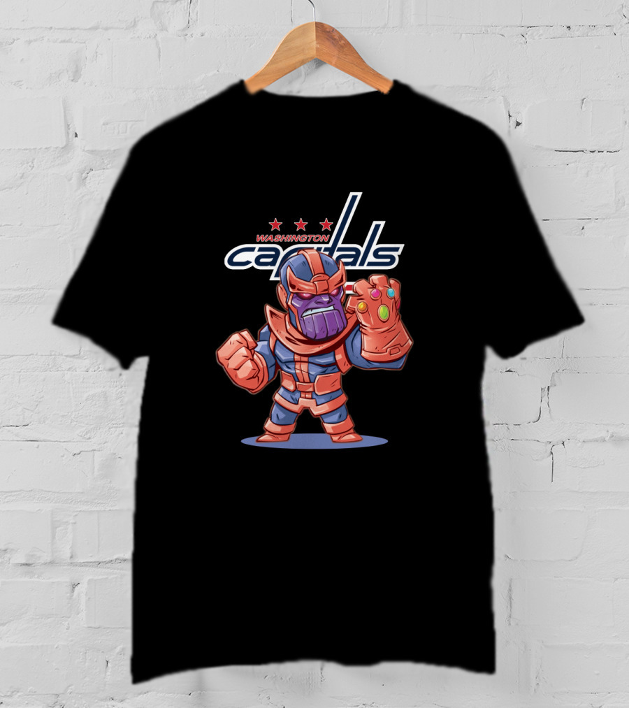 Washington Capitals Fans Thanos Infinity Gauntlet Comic T-Shirt