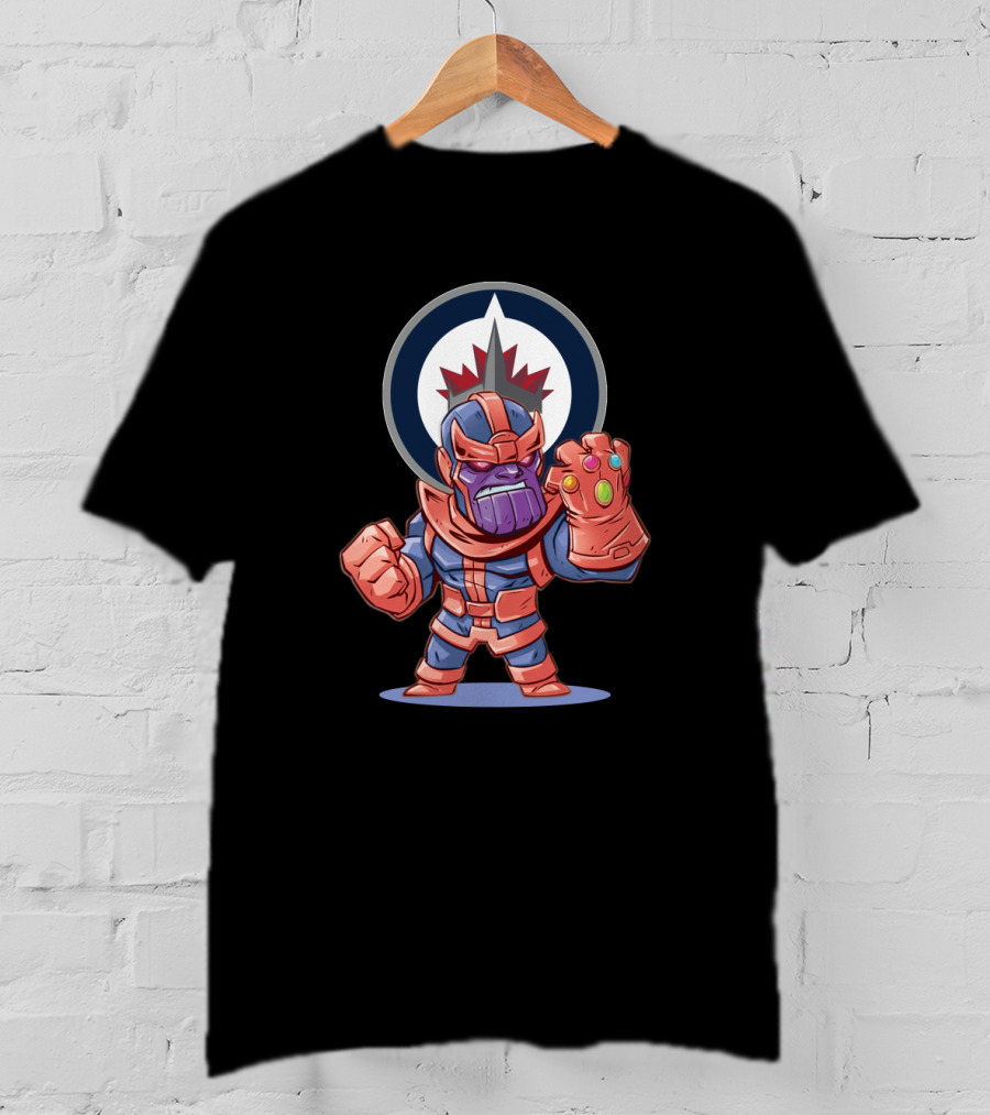 Thanos Meets Winnipeg Jets Fans With Infinity Gauntlet T-Shirt