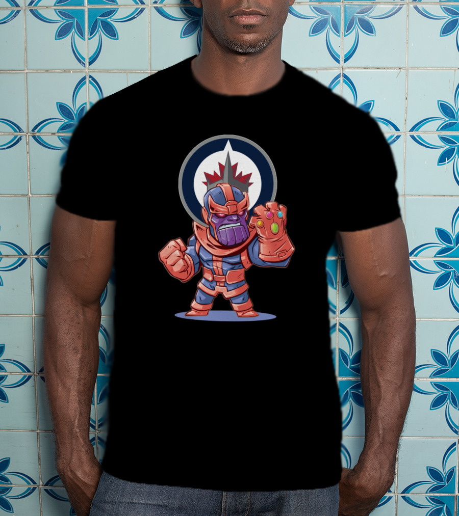 Thanos Meets Winnipeg Jets Fans With Infinity Gauntlet T-Shirt