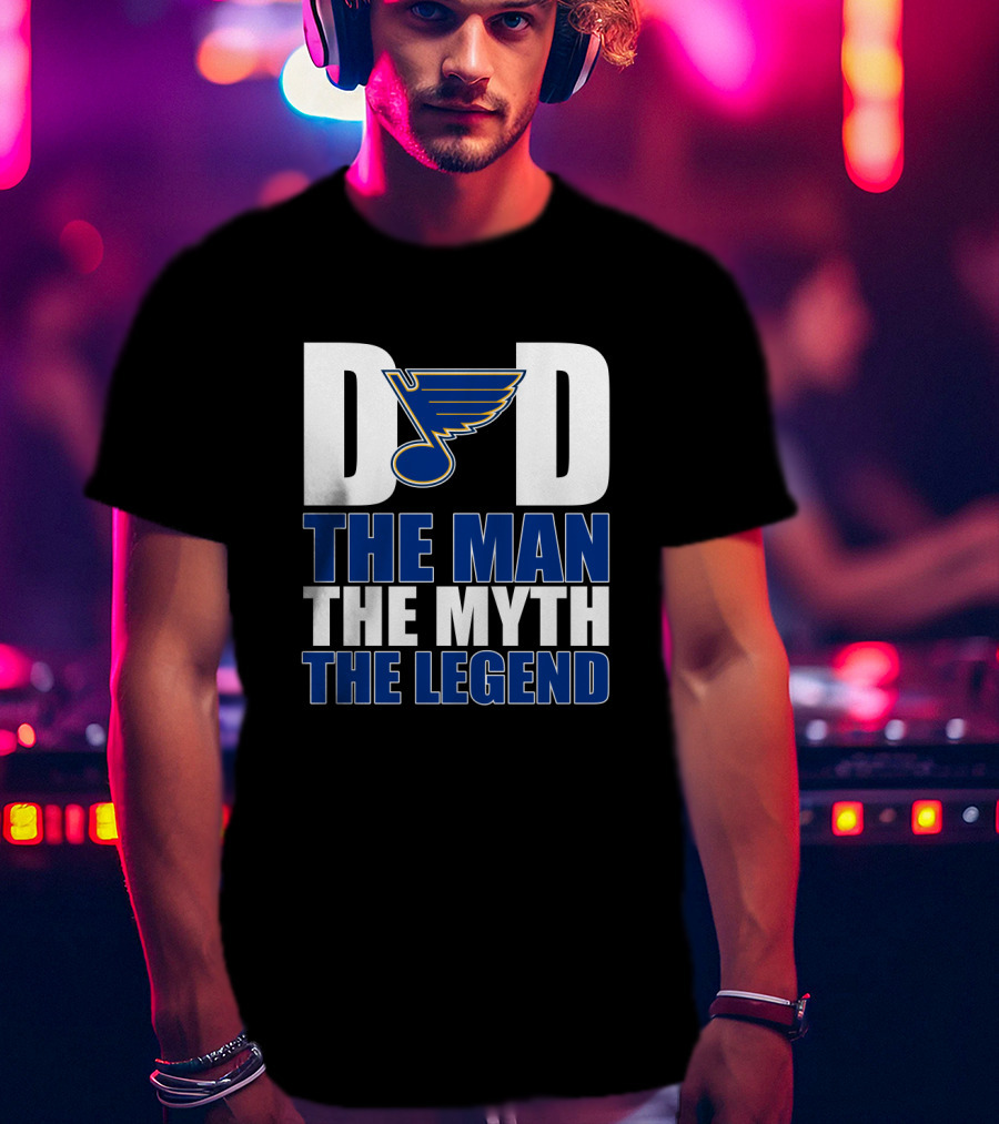 Dad St. Louis Blues The Man The Myth The Legend T-Shirt
