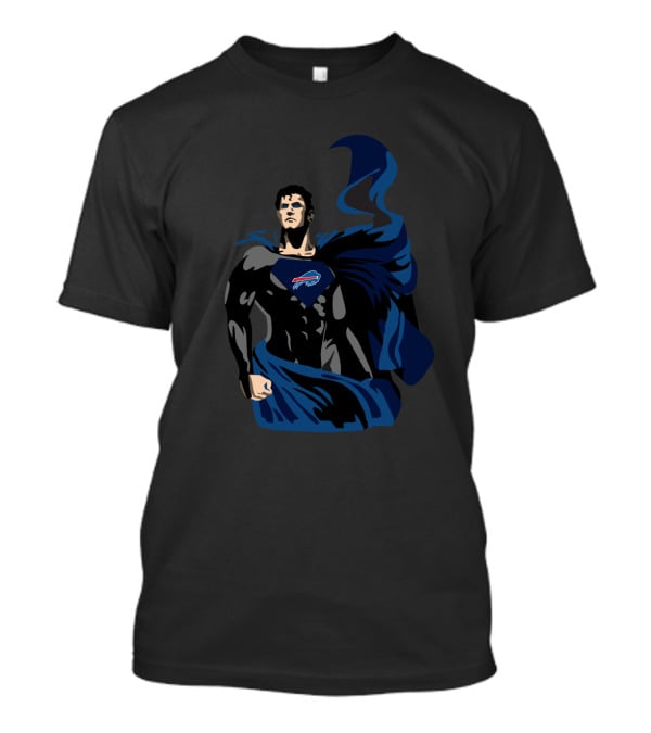 Superman Buffalo Bills Fans Heroic Logo Fusion T-Shirt