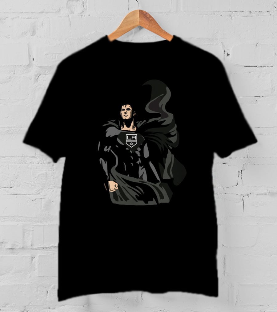 Superman La Kings Black Cape Crossover T-Shirt