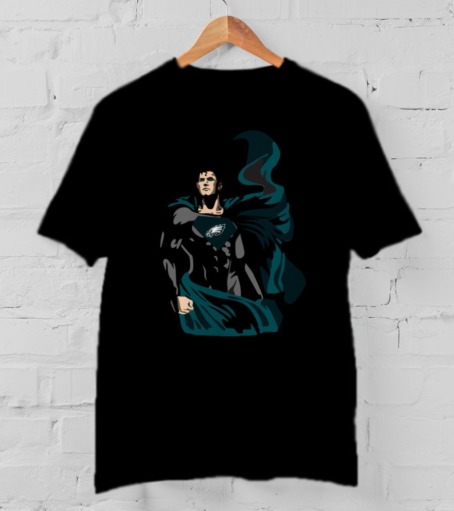 Superman Philadelphia Eagles Fan Hero T-Shirt