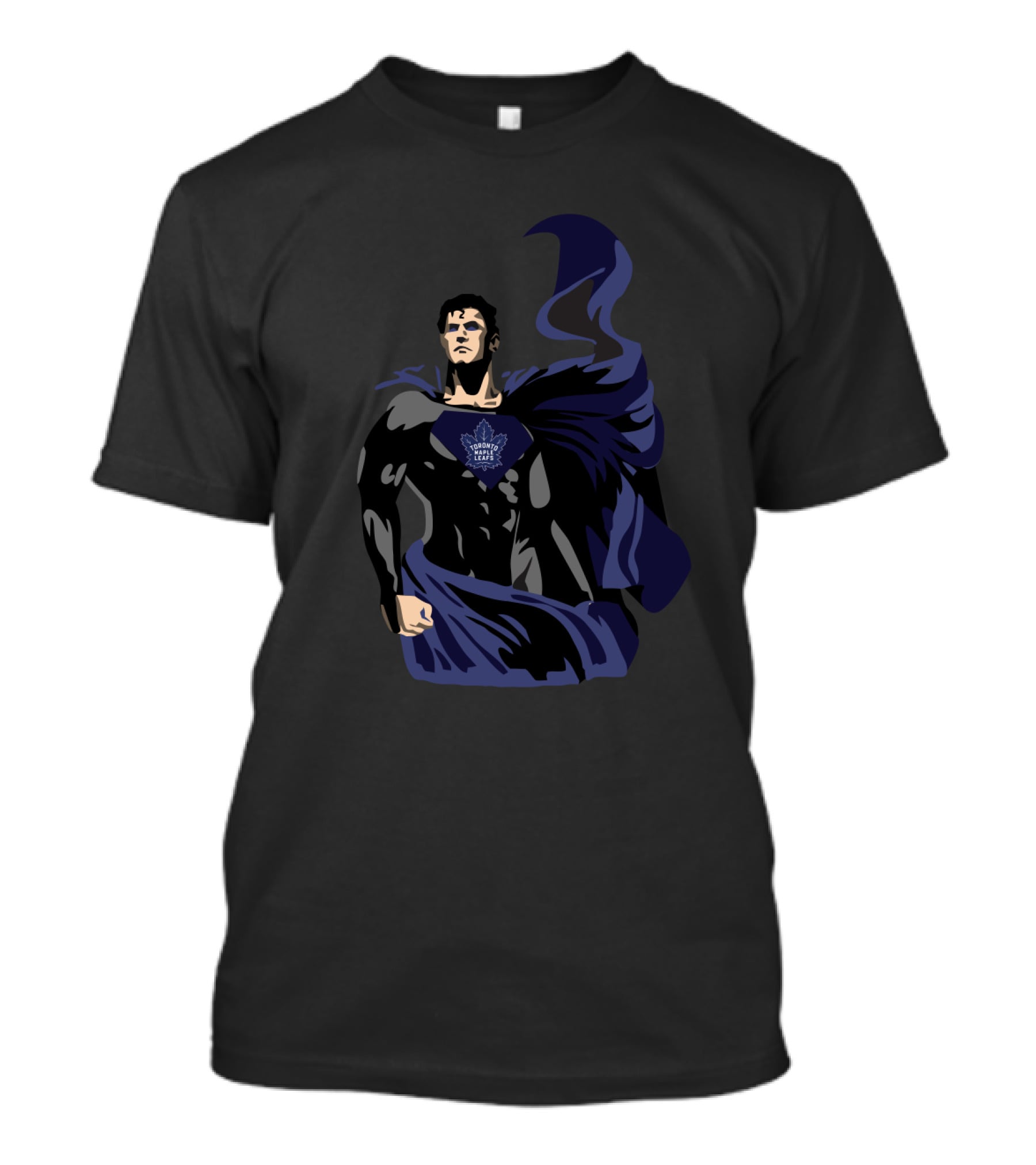 Toronto Maple Leafs Hockey Superman Crossover Emblem T-Shirt