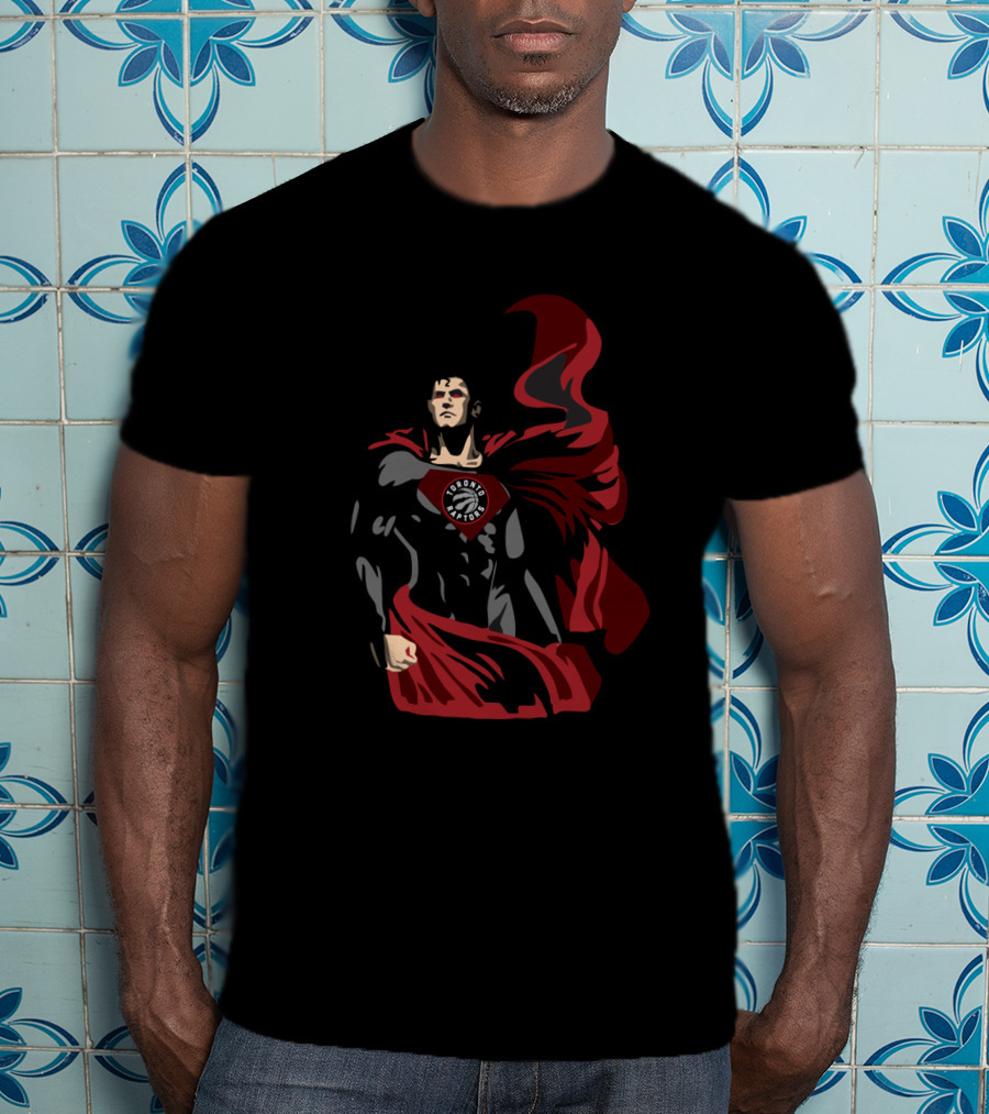 Toronto Raptors Superman Basketball Hero Fan T-Shirt