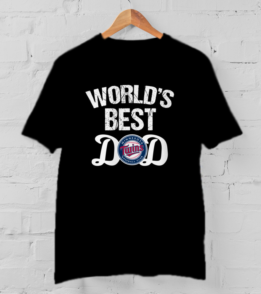 World's Best Dad Minnesota Twins Baseball Club T-Shirt