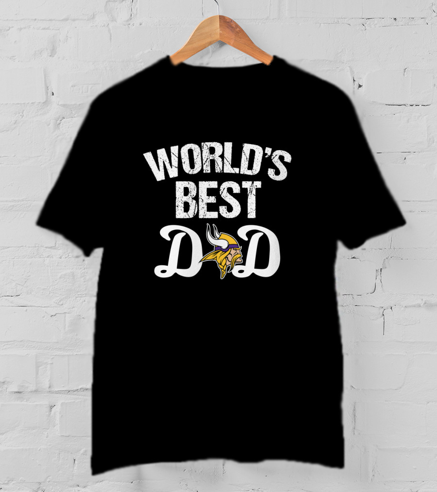 World's Best Dad Minnesota Vikings T-Shirt