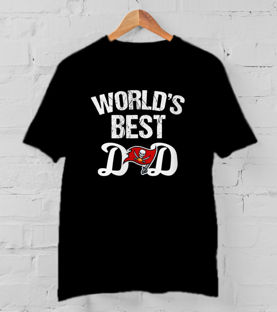 World's Best Dad Tampa Bay Buccaneers Fan T-Shirt