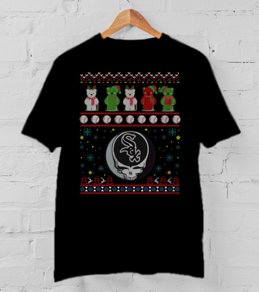 Chicago White Sox Grateful Dead Bears Baseball Festive T-Shirt