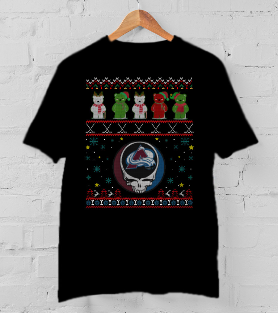 Colorado Avalanche Grateful Dead Bears T-Shirt