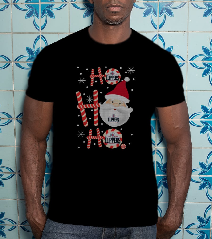 La Clippers Ho Ho Ho Santa Holiday Bash T-Shirt