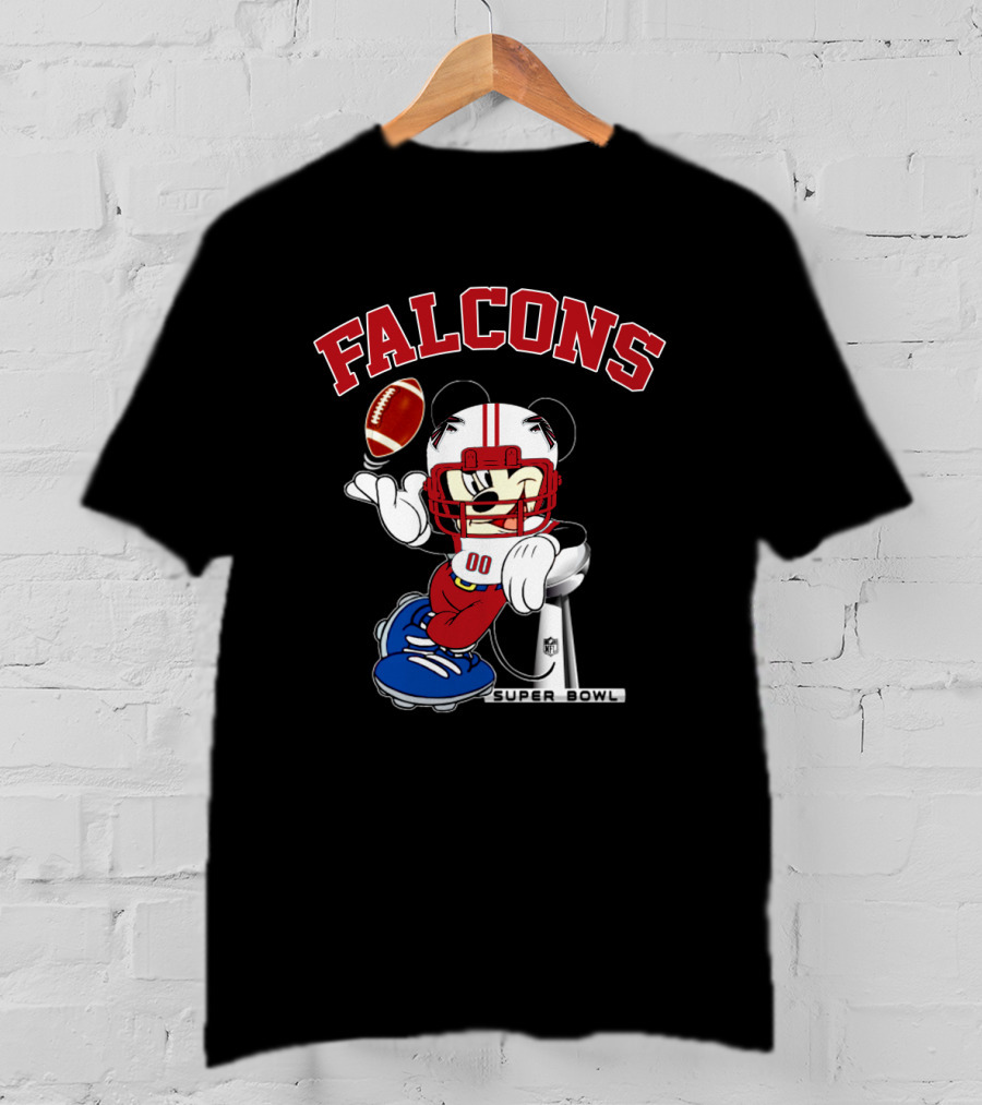 Falcons Nfl Mickey Super Bowl Football T-Shirt