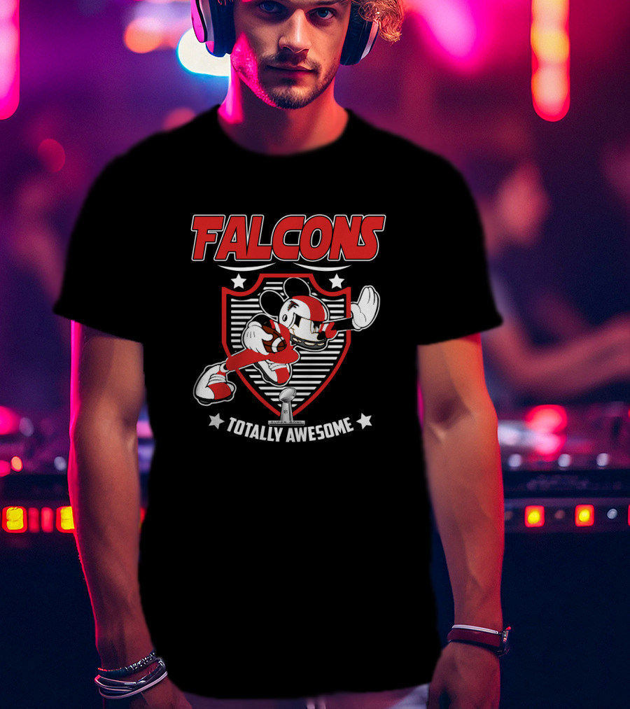 Falcons Totally Awesome Mickey Football Fan T-Shirt