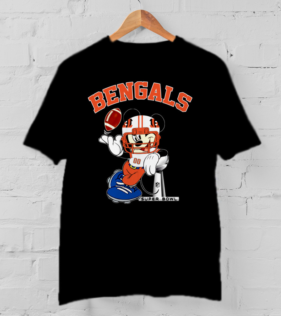 Bengals Super Bowl Nfl Mickey Football T-Shirt