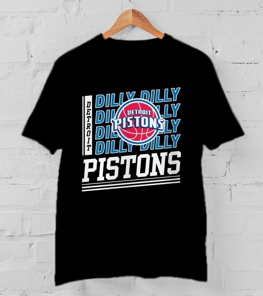 Detroit Pistons Dilly Dilly Basketball Fan Collection T-Shirt
