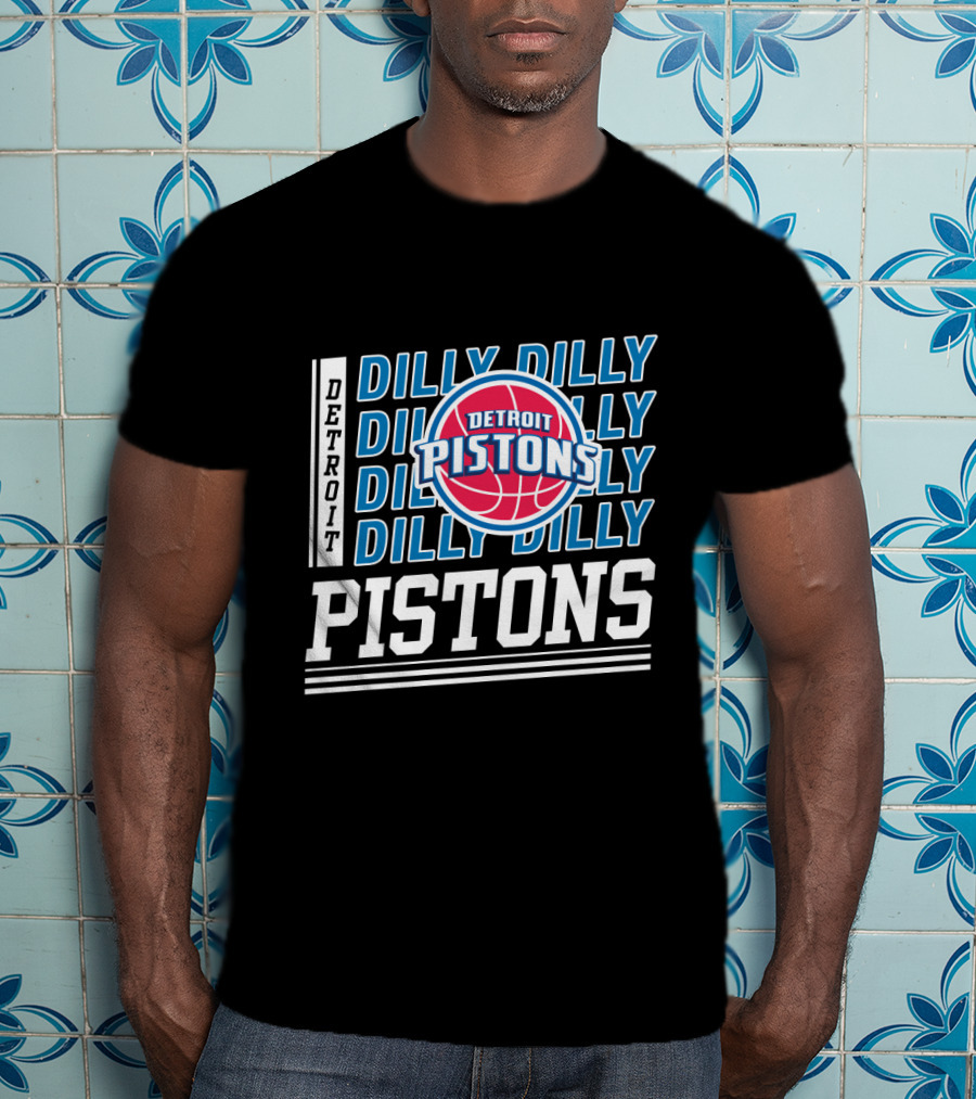 Detroit Pistons Dilly Dilly Basketball Fan Collection T-Shirt