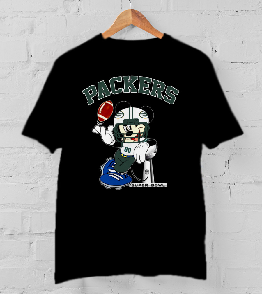 Packers Mickey Super Bowl Nfl T-Shirt