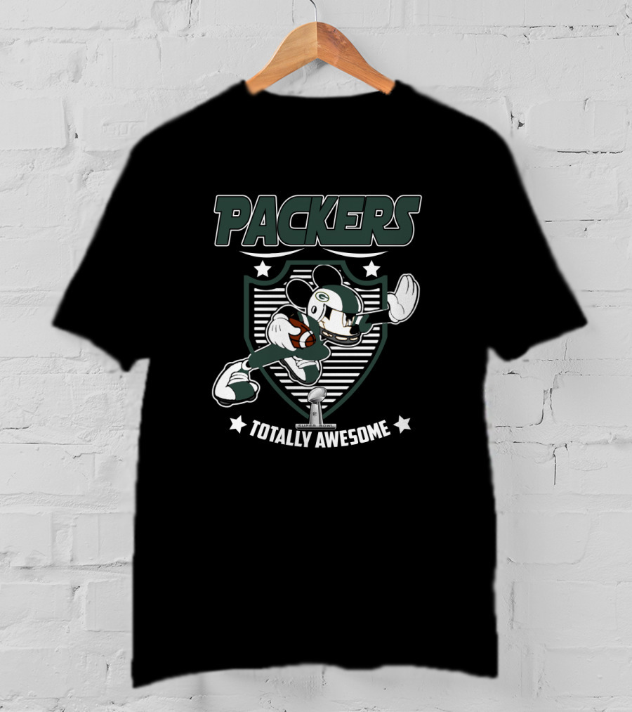 Packers Totally Awesome Football Character For Mickey Fans T-Shirt