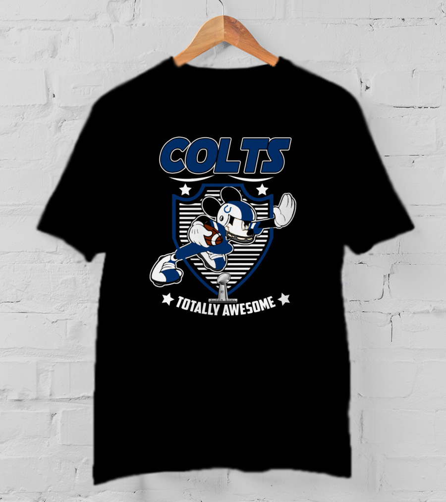 Colts Totally Awesome Mickey Football Fans T-Shirt