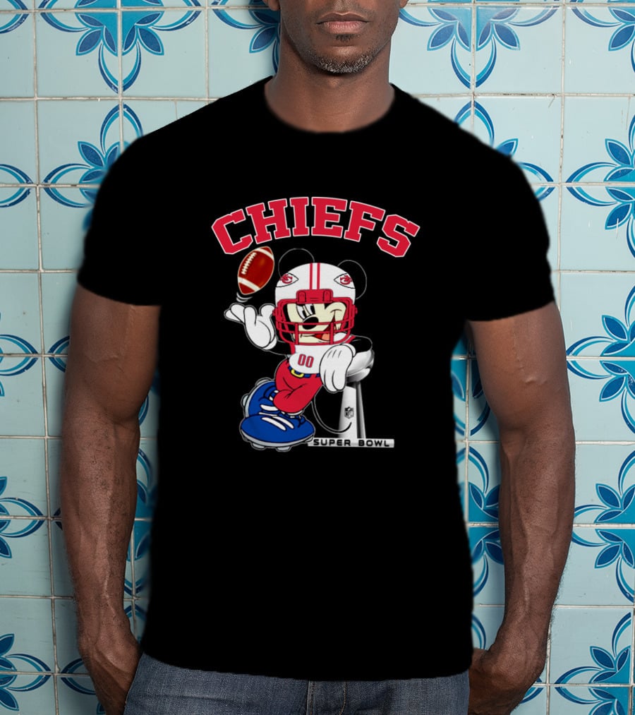 Chiefs Mickey Nfl Super Bowl Kansas City T-Shirt