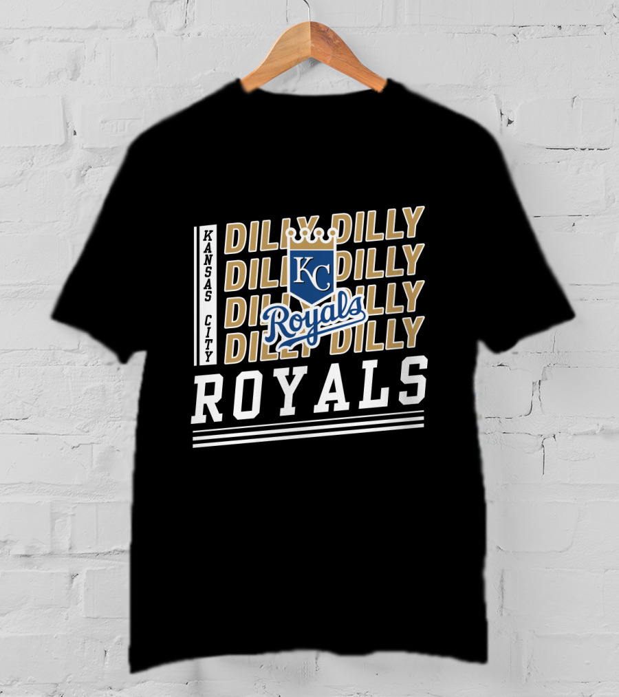 Kansas City Royals Dilly Dilly KC Royals Baseball Crest T-Shirt