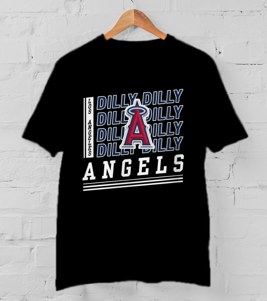 Los Angeles Angels Dilly Dilly Repeated Graphic With Team T-Shirt