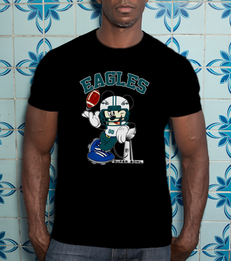 Eagles Mickey Nfl Super Bowl Football Philadelphia T-Shirt