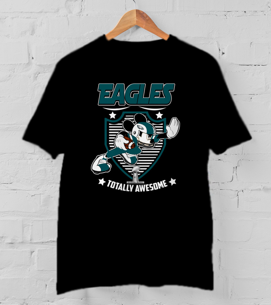 Eagles Totally Awesome Mickey Football Fan T-Shirt