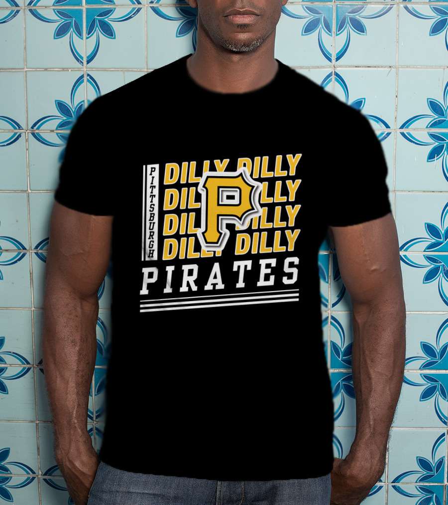 Pittsburgh Pirates Dilly Dilly P Logo Repeat T-Shirt