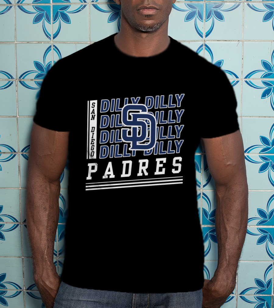 San Diego Padres Dilly Dilly SD Logo Baseball Fan T-Shirt
