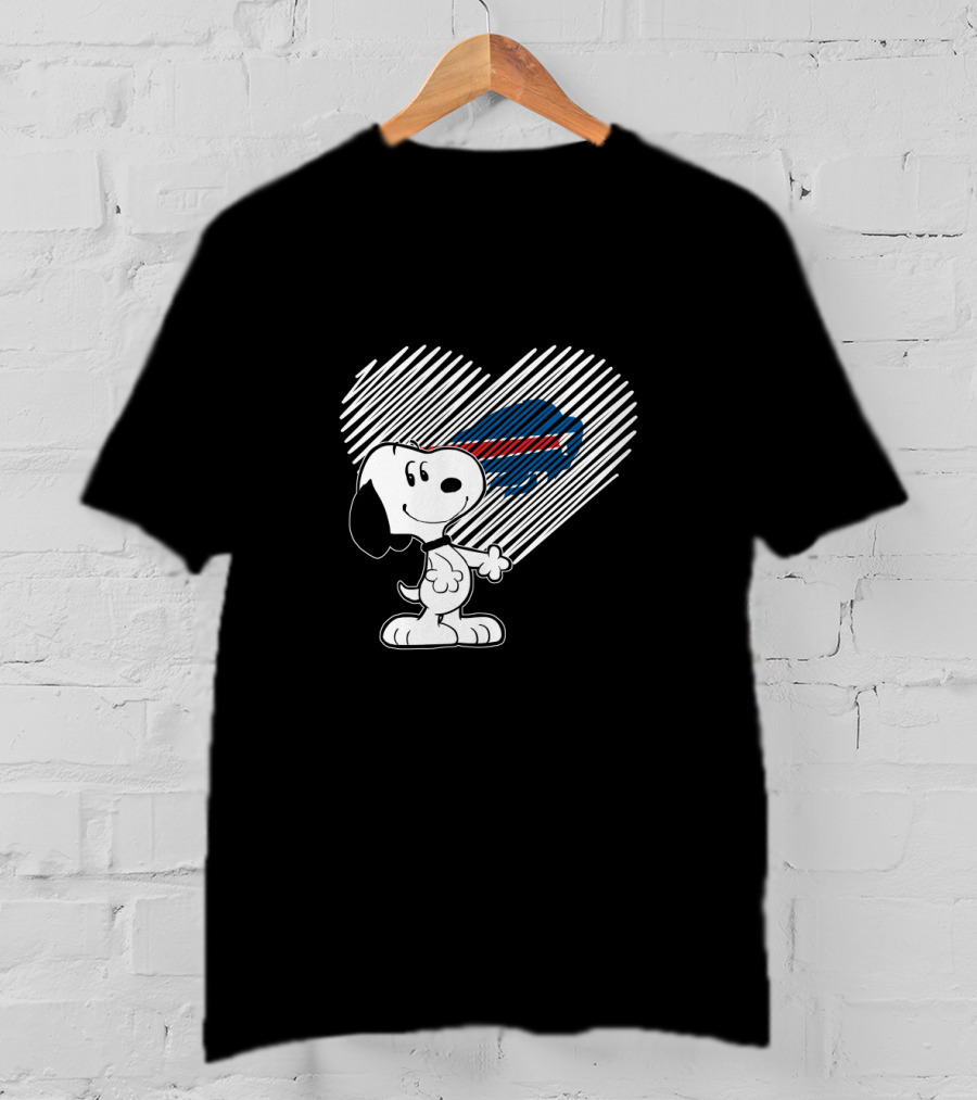 Snoopy Heart Buffalo Bills Fans T-Shirt