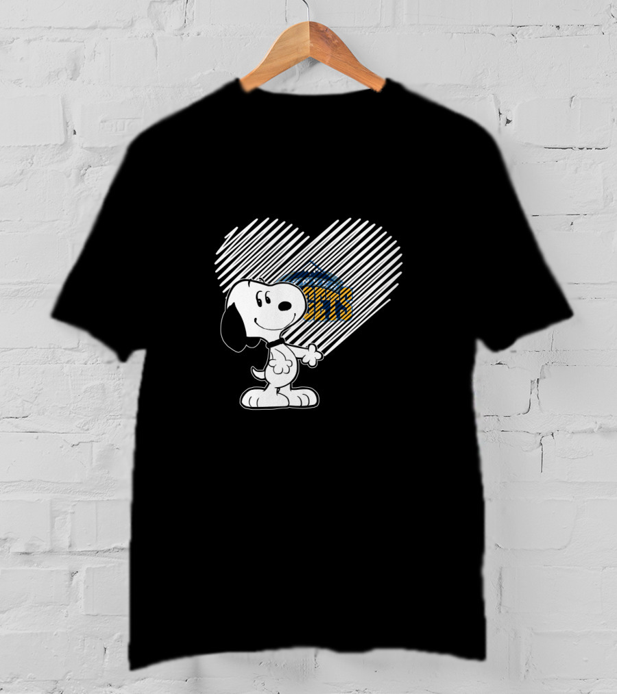 Snoopy Denver Nuggets Heart Fans T-Shirt
