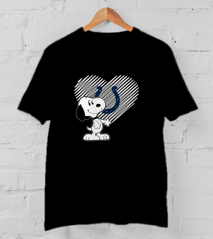 Snoopy Heart Indianapolis Colts Fans T-Shirt