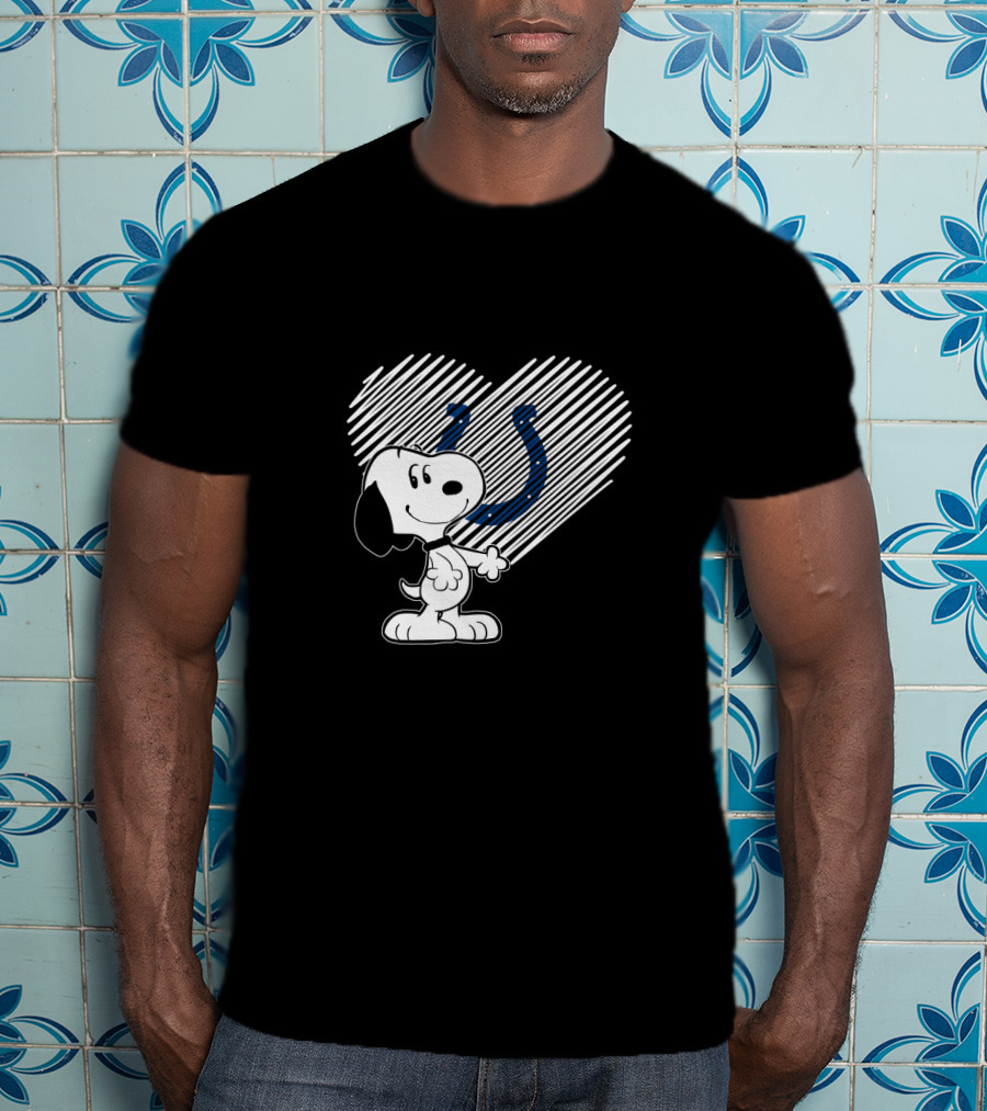 Snoopy Heart Indianapolis Colts Fans T-Shirt