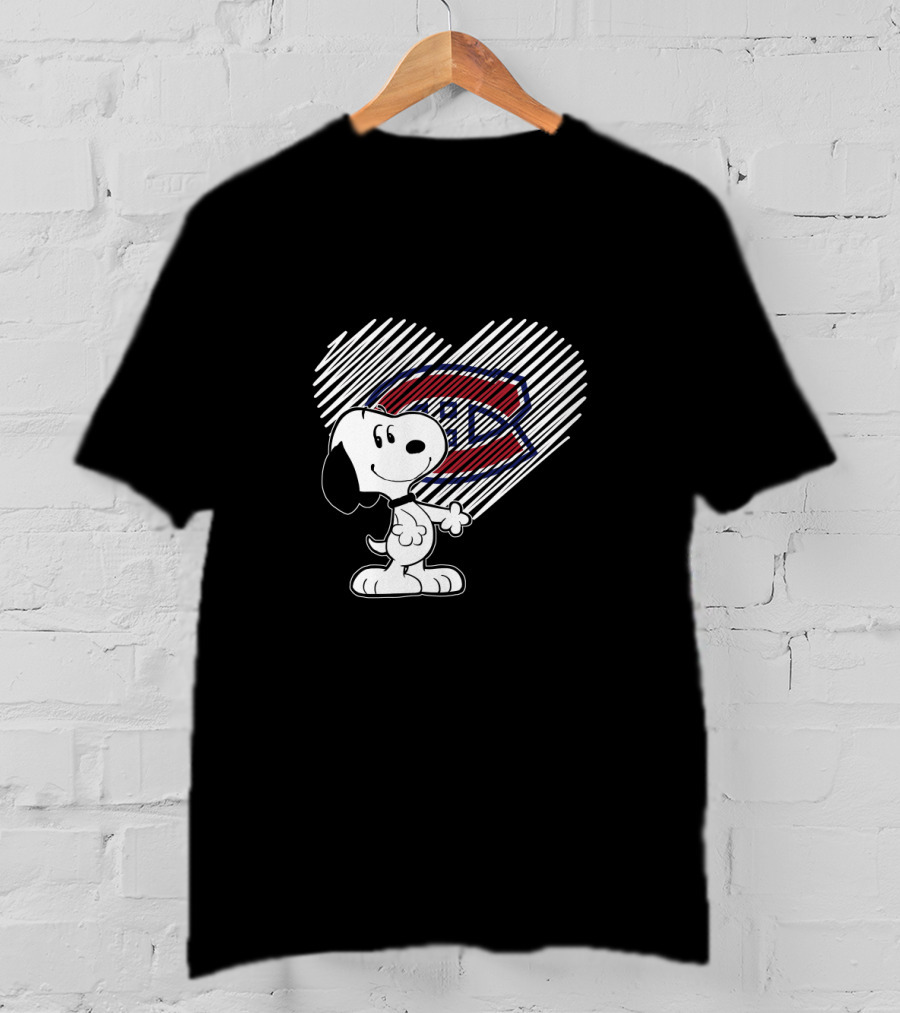 Snoopy Heart Montreal Canadiens Logo Fan T-Shirt