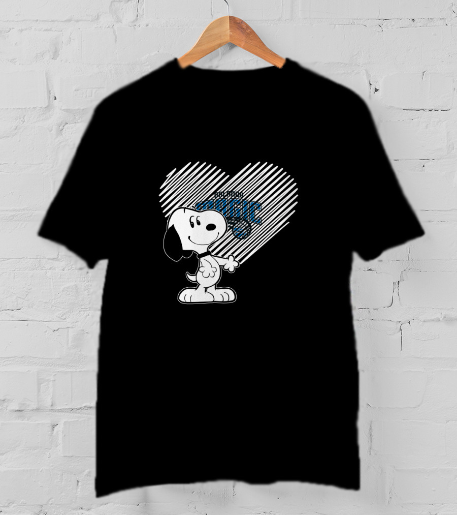 Snoopy Heart Orlando Magic Fans T-Shirt