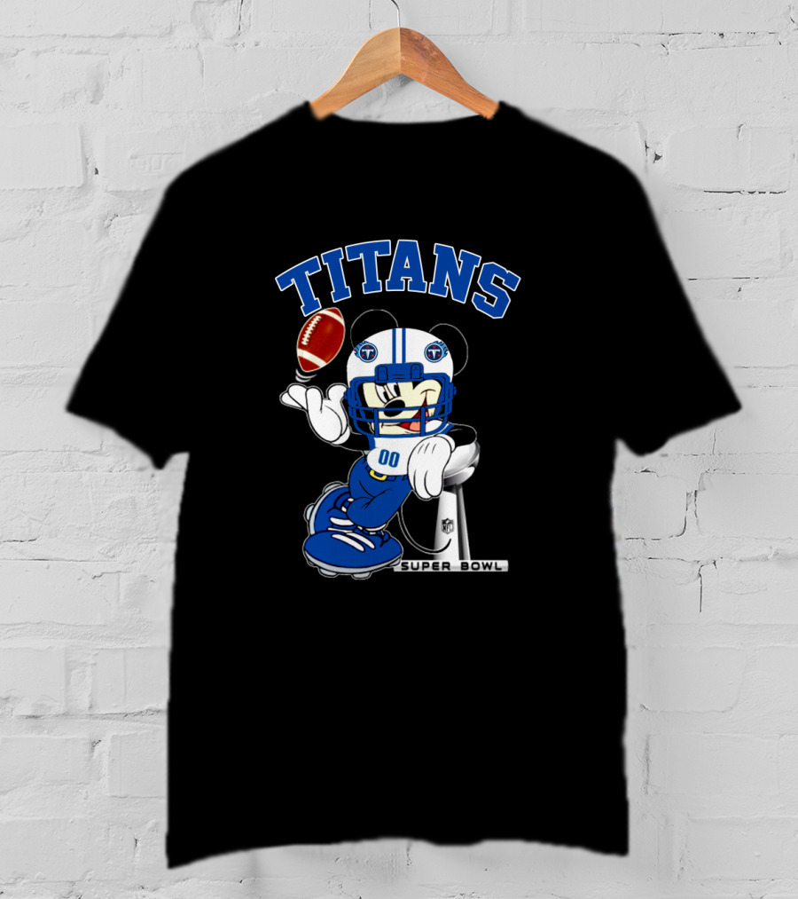 Titans Mickey Nfl Super Bowl T-Shirt