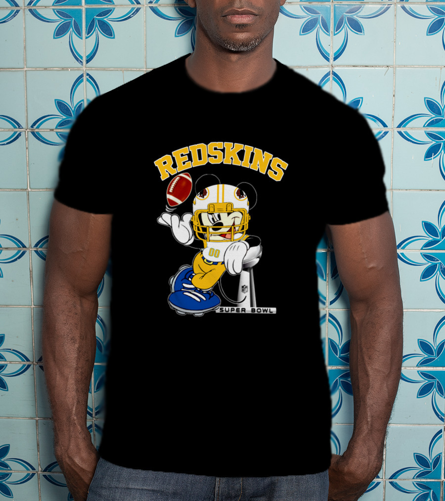 Redskins Mickey Football Nfl Super Bowl T-Shirt